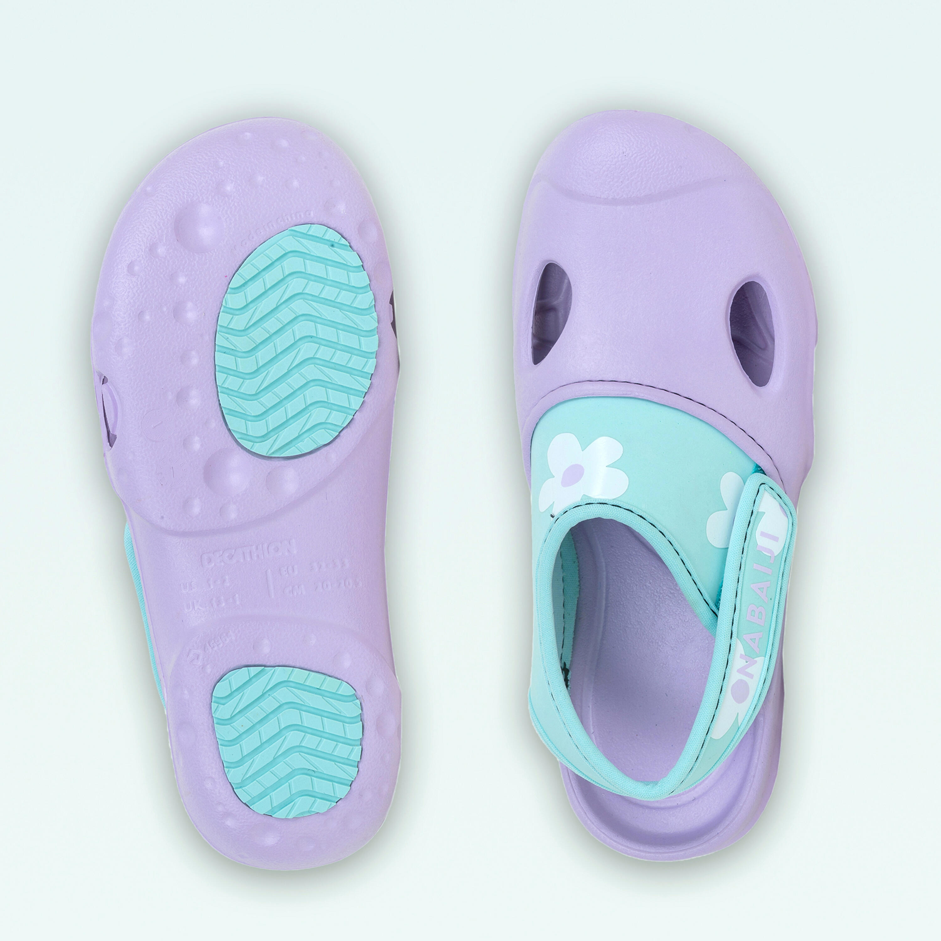 

Детские бассейные сланцы CLOG 500 Lavender Nabaiji