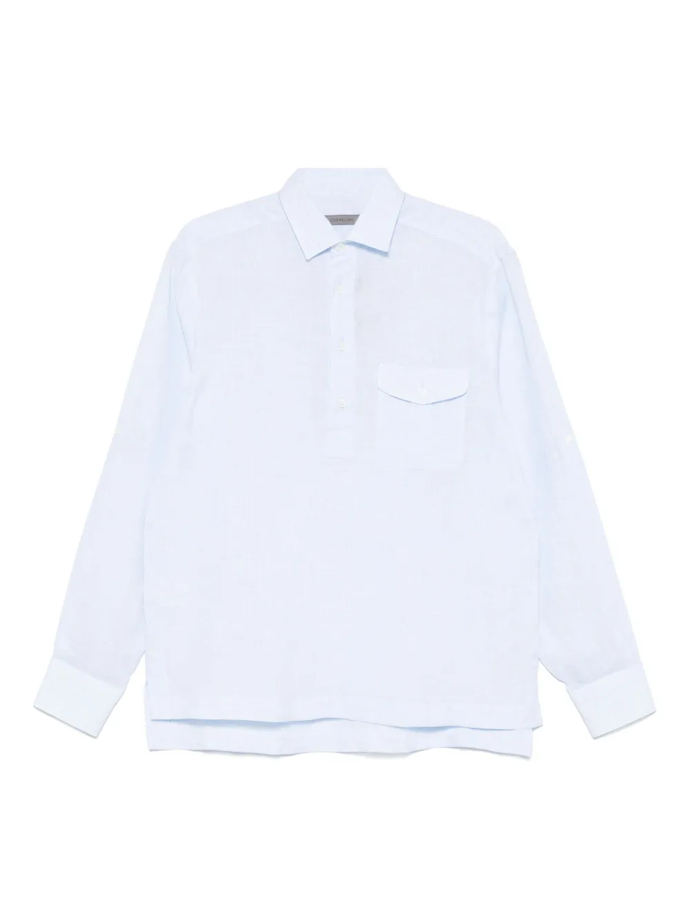 

Льняная рубашка Corneliani, синий