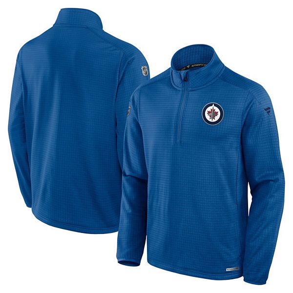

Мужская синяя куртка quarter-zip winnipeg jets authentic pro rink Fanatics