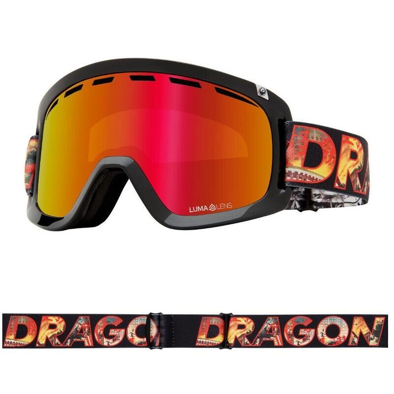 

Лыжные очки Dragon, цвет schwarz/rot/rosa