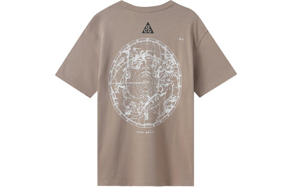 Футболка acg stargaze athleisure casual sports round neck short sleeve khaki Nike, хаки — фото 2