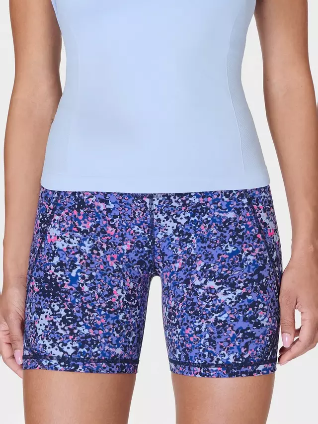 

Шорты Sweaty Betty Power 6" Biker, цвет blue/scattered