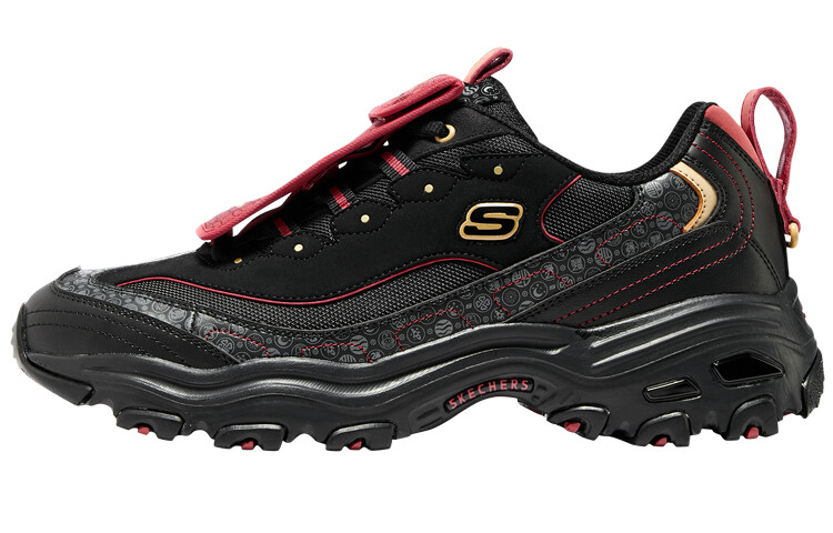 

Кроссовки мужские D"Lites 1.0 Chunky с низким верхом, черные/красные Skechers, Черный, Кроссовки мужские D"Lites 1.0 Chunky с низким верхом, черные/красные Skechers