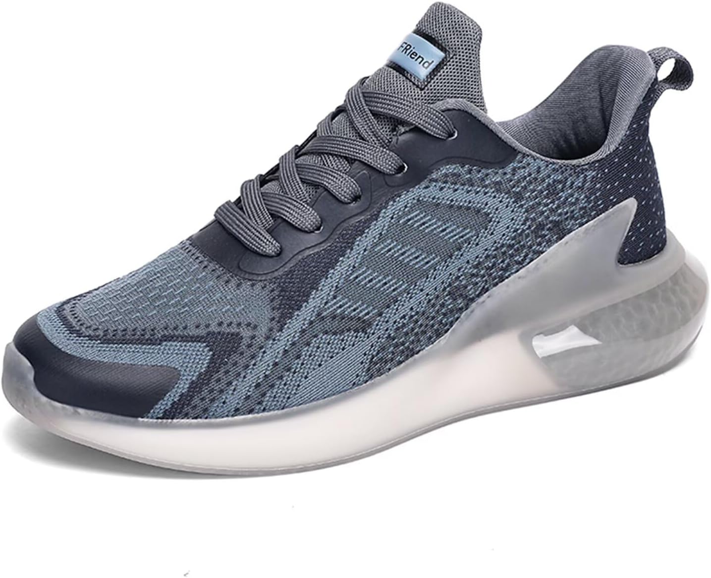 

Мужские кроссовки для бега по дорогам с амортизацией, прогулочные кроссовки, сетчатые спортивные кеды на платформе Generic, синий