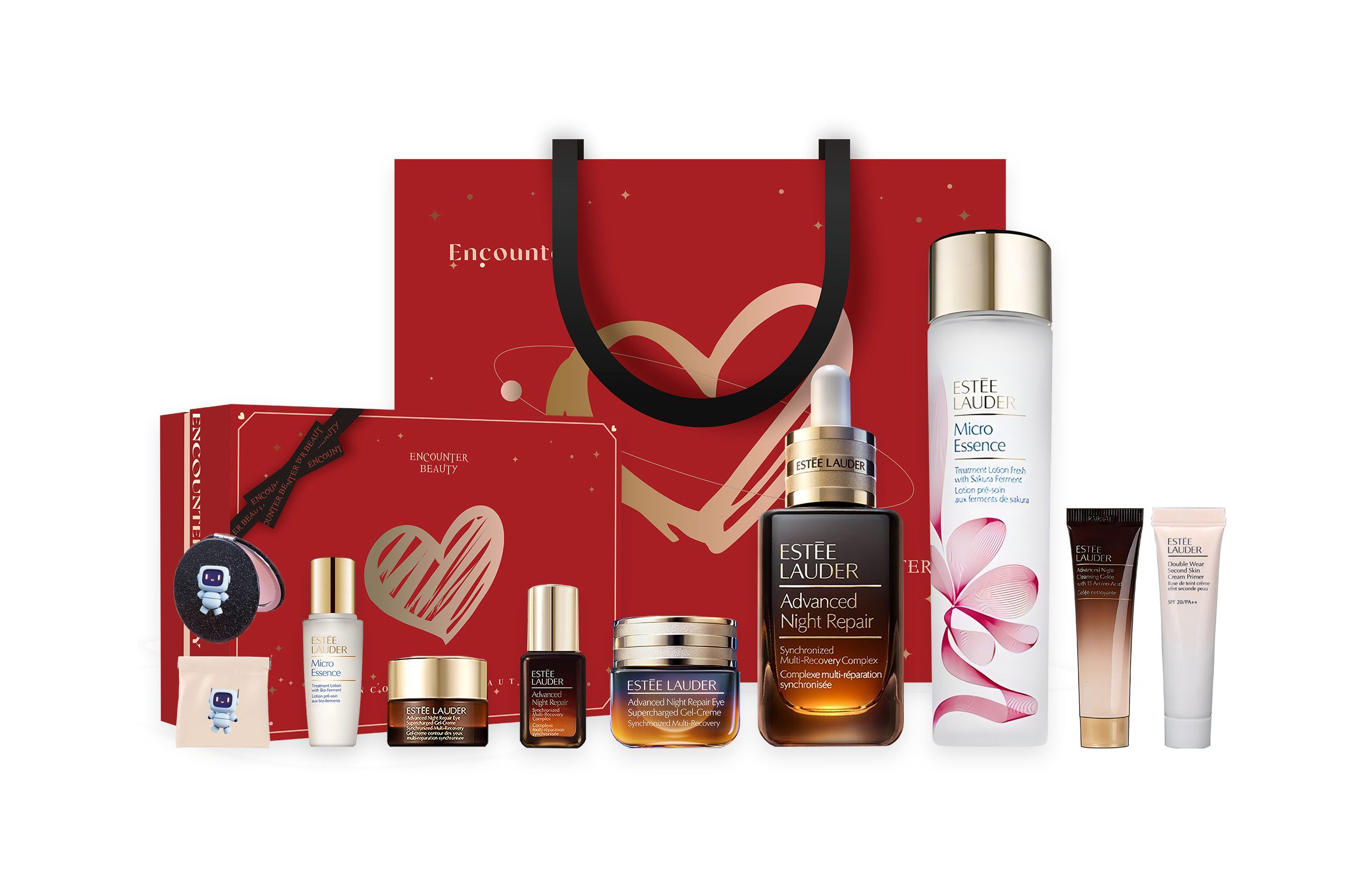 

Набор косметики celebrity box для уменьшения морщин, подтяжки и восстановления, 8 предметов ESTEE LAUDER