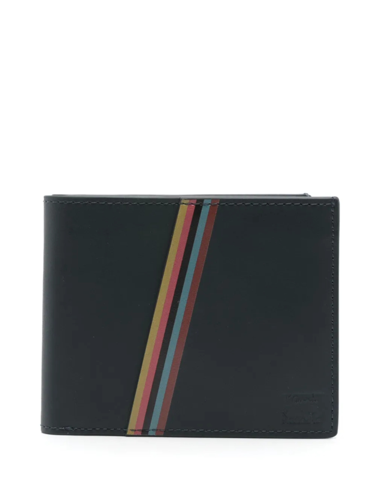 

Кожаный кошелек Paul Smith Artist-Stripe, синий