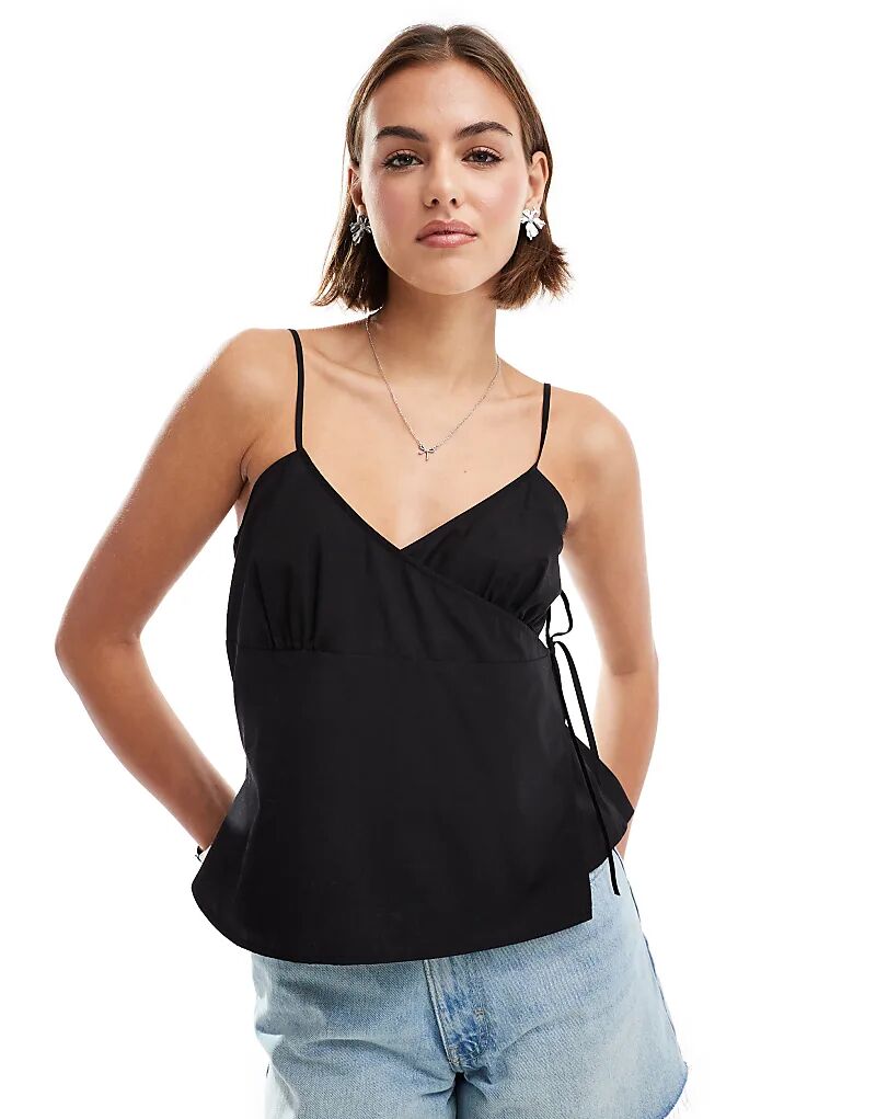 

Чистый топ-комбинезон черного цвета ASOS DESIGN