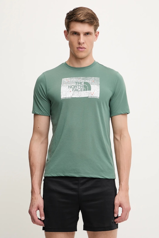 

Футболка спортивная Foundation Abstract The North Face, зеленый