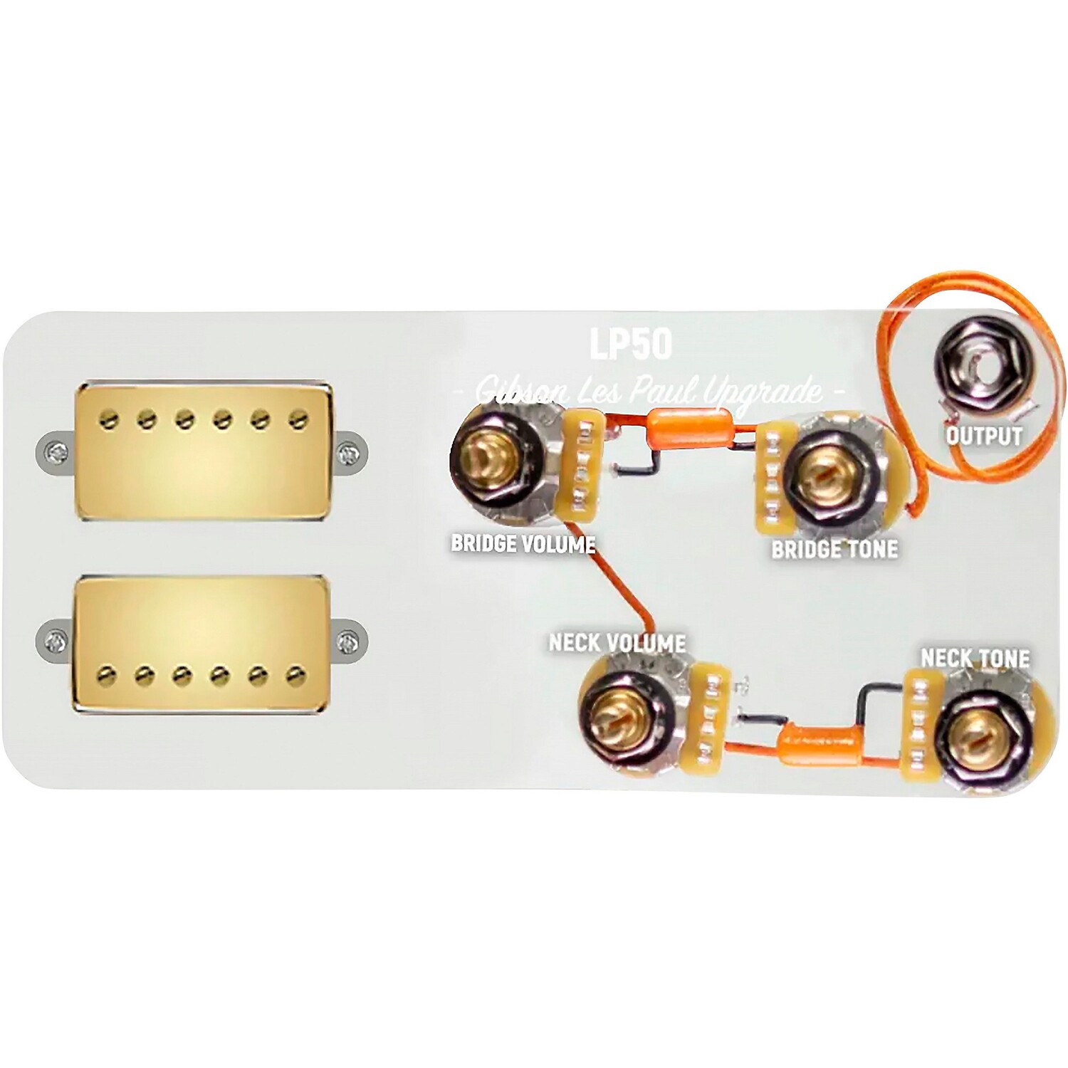 

Специальный комбинированный комплект 920d для Les Paul с золотыми хамбакерами Smoothie и жгутом проводов LP-JP, золотой 920d Custom