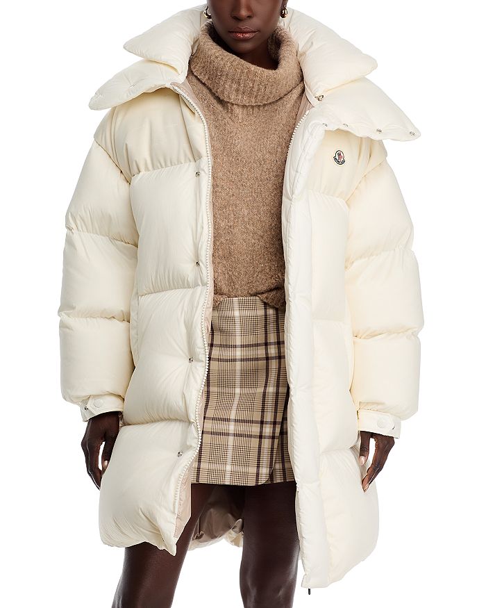 

Пуховик Verone Moncler, коричневый/бежевый