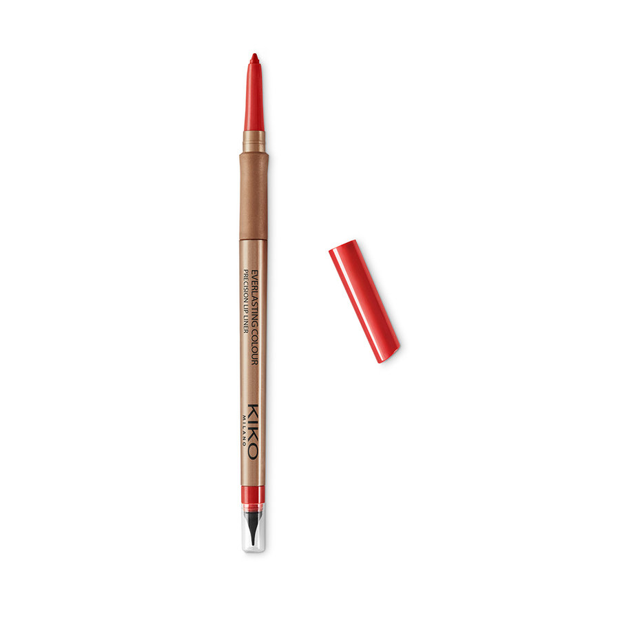 

KIKO Milano, Everlasting Color Precision Lip Liner, Автоматический карандаш для губ, 411 красный, 0,35 г