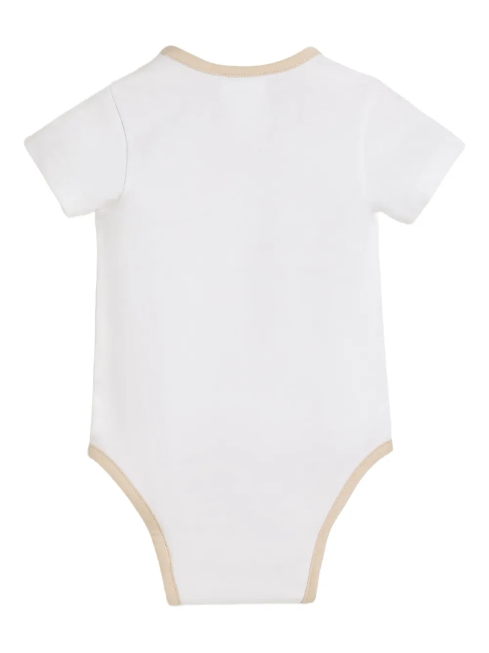 Боди из эластичного хлопка Brunello Cucinelli Kids, белый — фото 2