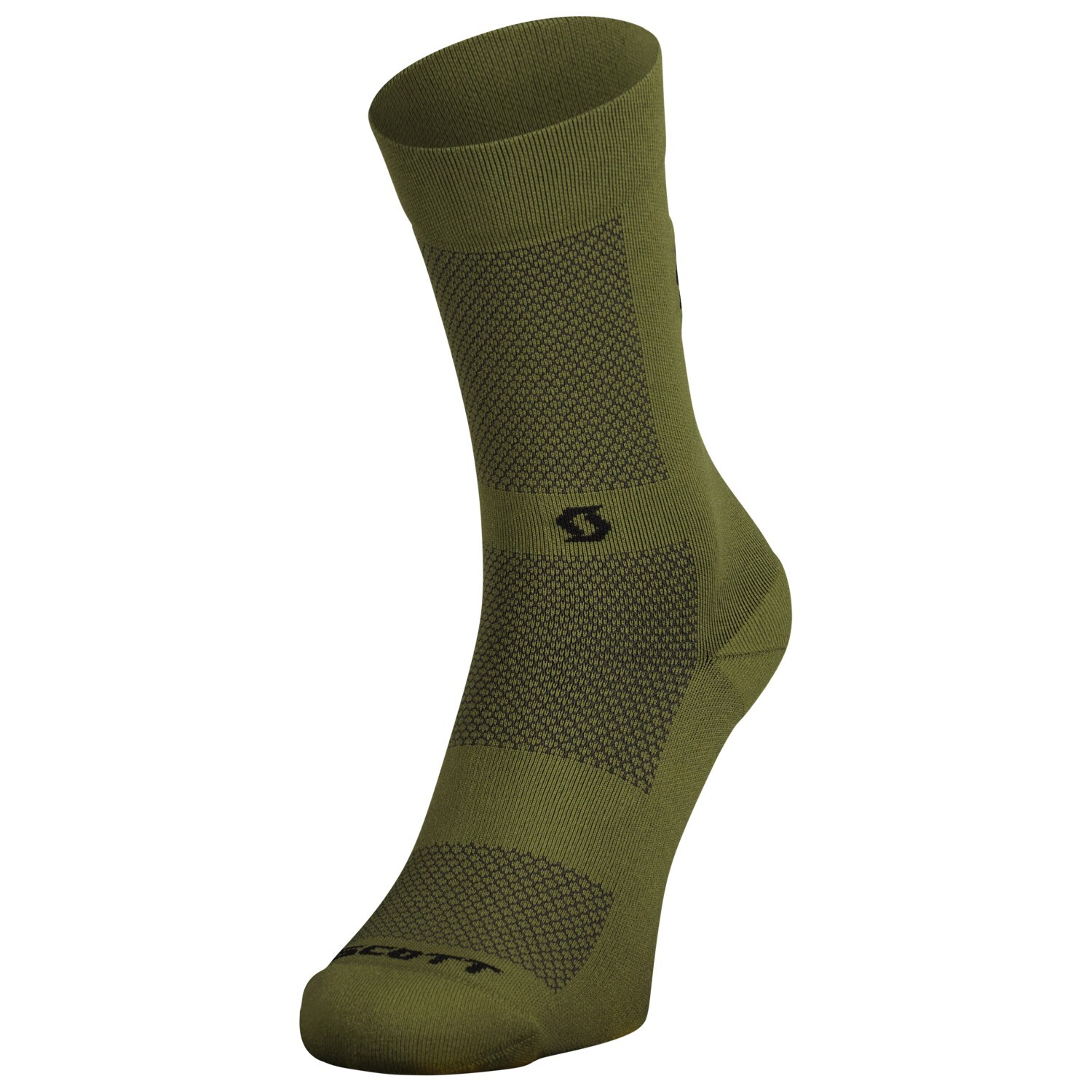 

Велосипедные носки Scott Full Send Crew, цвет Fir Green/Black