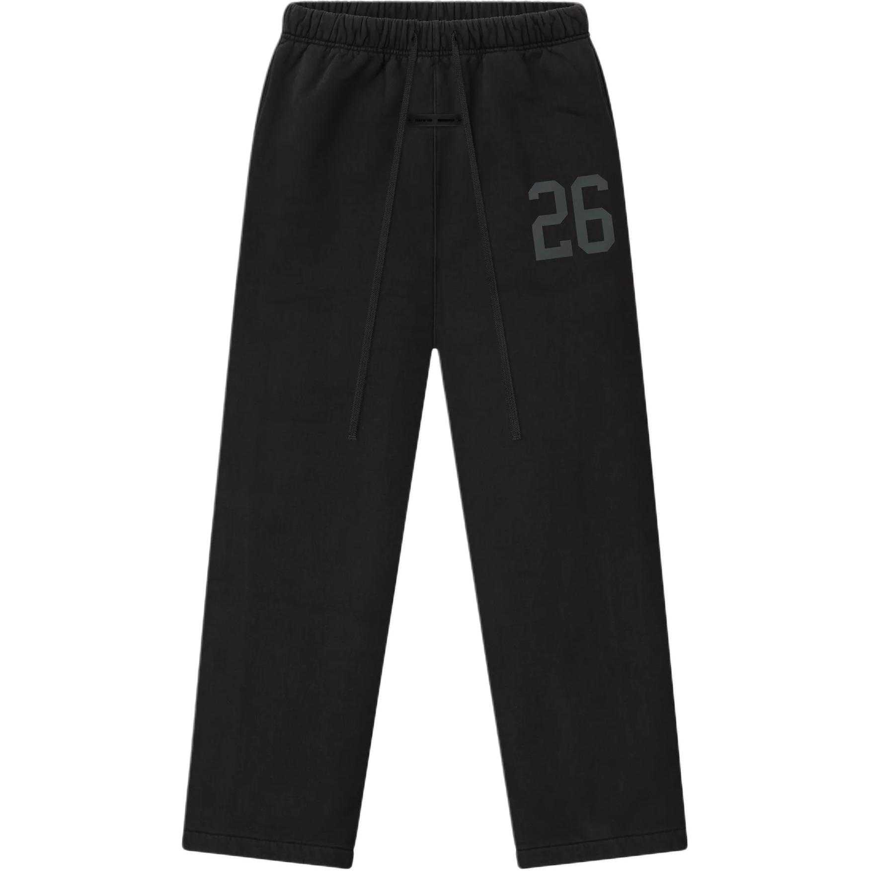 

Брюки с пуговицами на деталях Fear Of God Essentials, vintage черный/vintage черный