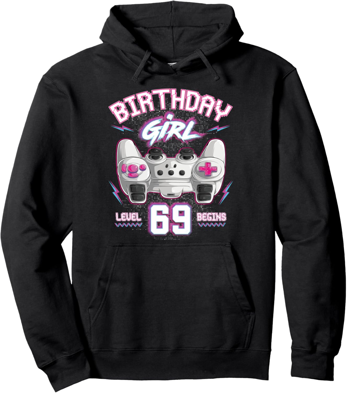 

Худи Девушка, отмечающая 69-летие 99 Gifts 69 Year Old Birthday Gamer Shirt Presents, черный