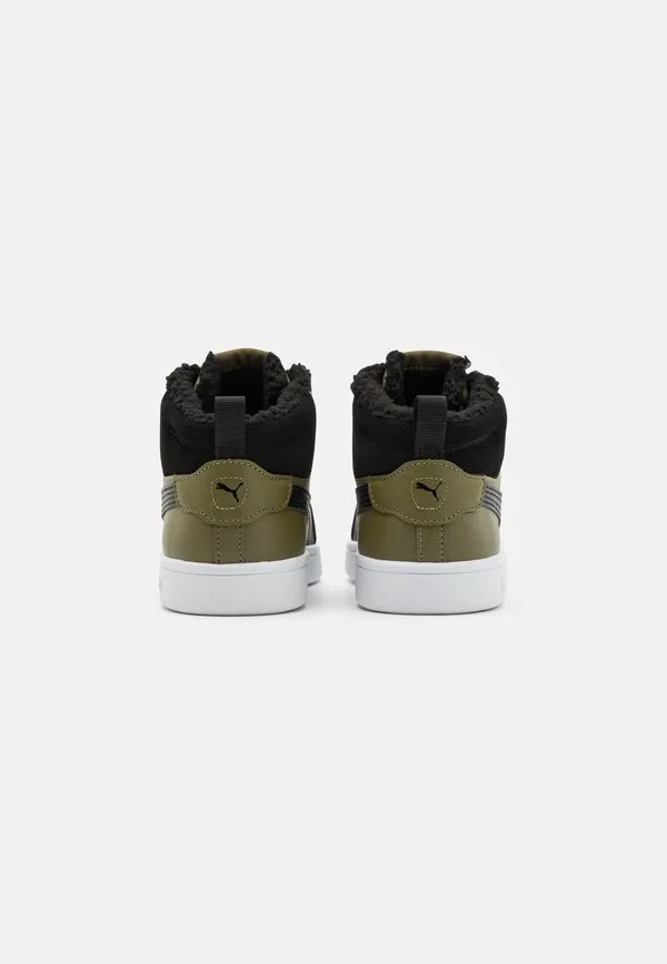 Кроссовки smash 3.0 средней высоты унисекс Puma, Olive Drab/Black/White — фото 3