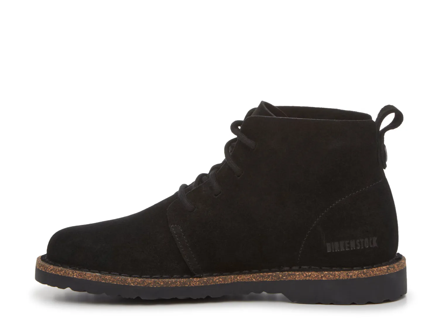 Ботинки женские Birkenstock Uppsala замшевые на шнуровке, черный — фото 3