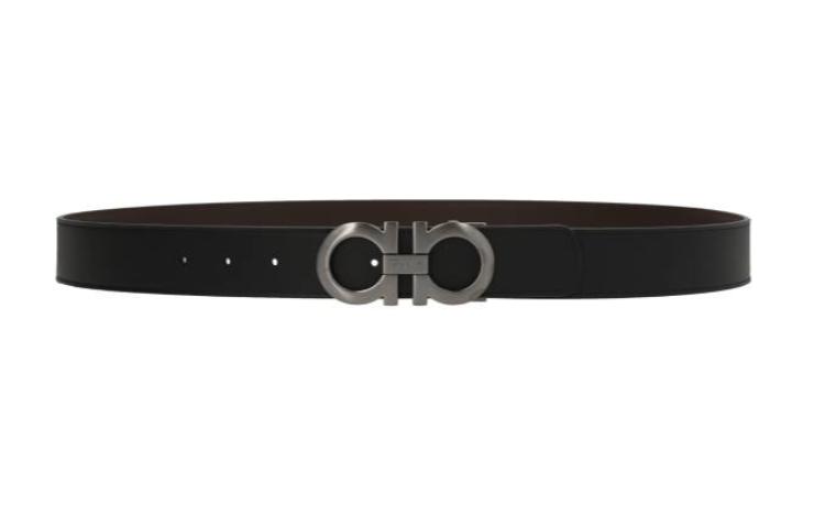 

Ferragamo Кожаный ремень мужской шириной 3.5 см, Black