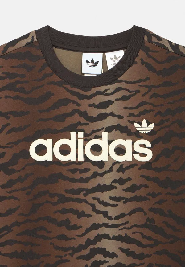 Детская футболка унисекс с принтом Adidas Originals, Night Brown — фото 4