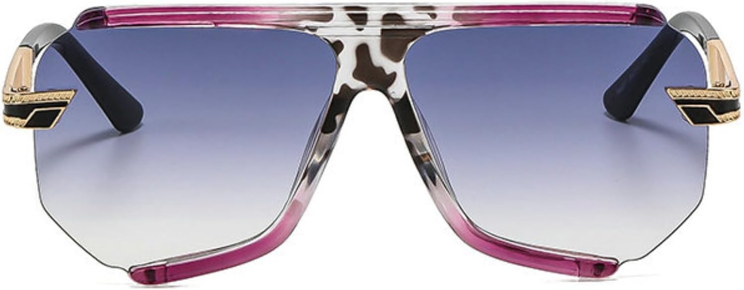 

Солнцезащитные очки Willochra Retro Rimless Pilot Sunglasses Oversized для женщин и мужчин, винтажные, в стиле 70-х, с многоугольным градиентом, защита от ультрафиолета UV400, C2