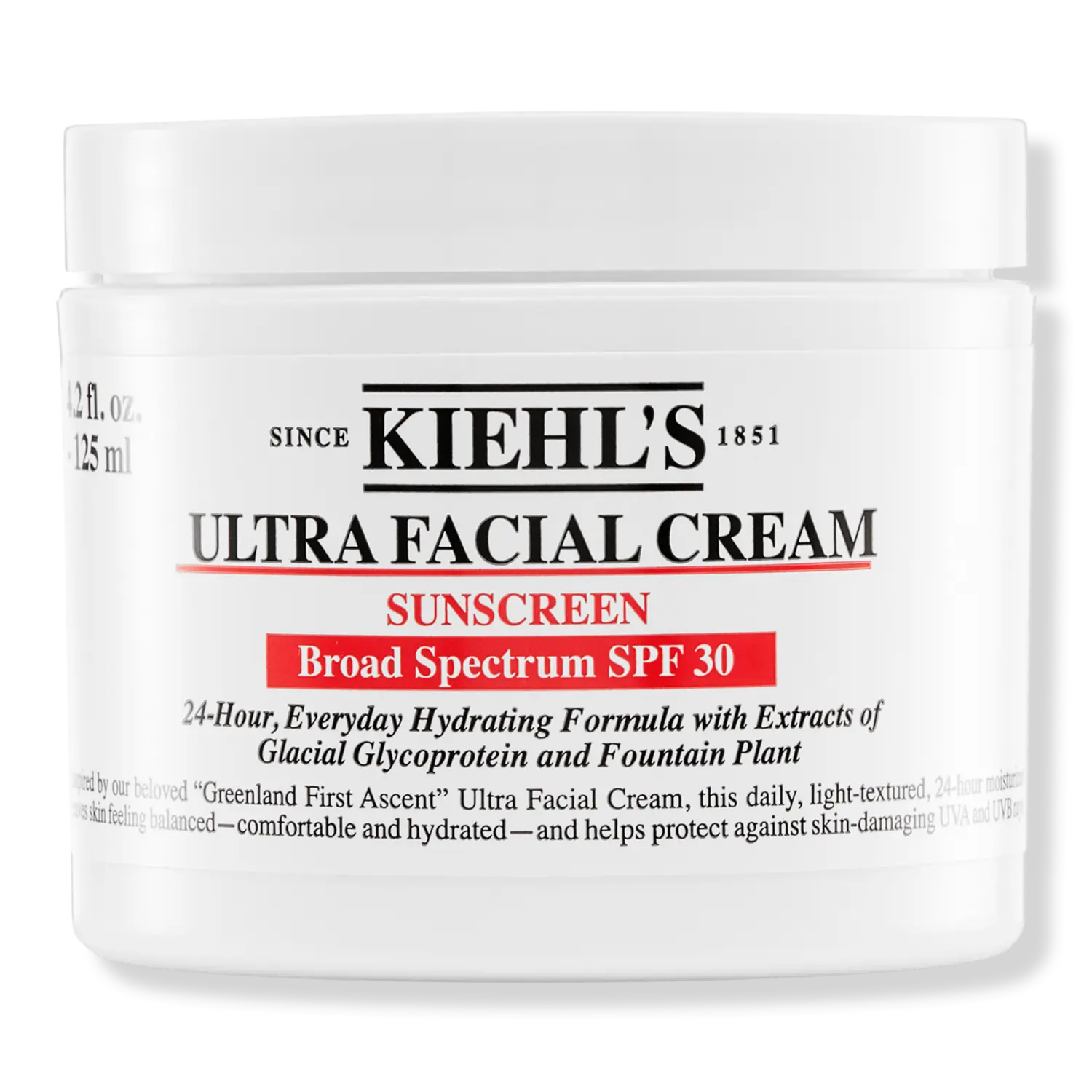 

Ультра-крем для лица с солнцезащитным фактором SPF 30 Kiehl's Since 1851, 4.2 oz