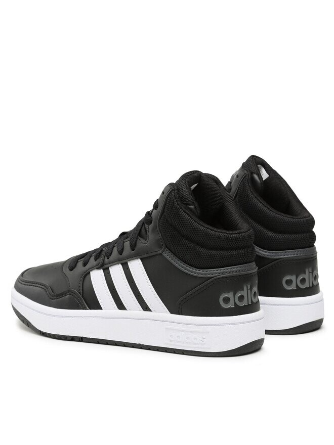 Кроссовки Hoops 3.0 Mid Classic Vintage Shoes adidas, черный — фото 3