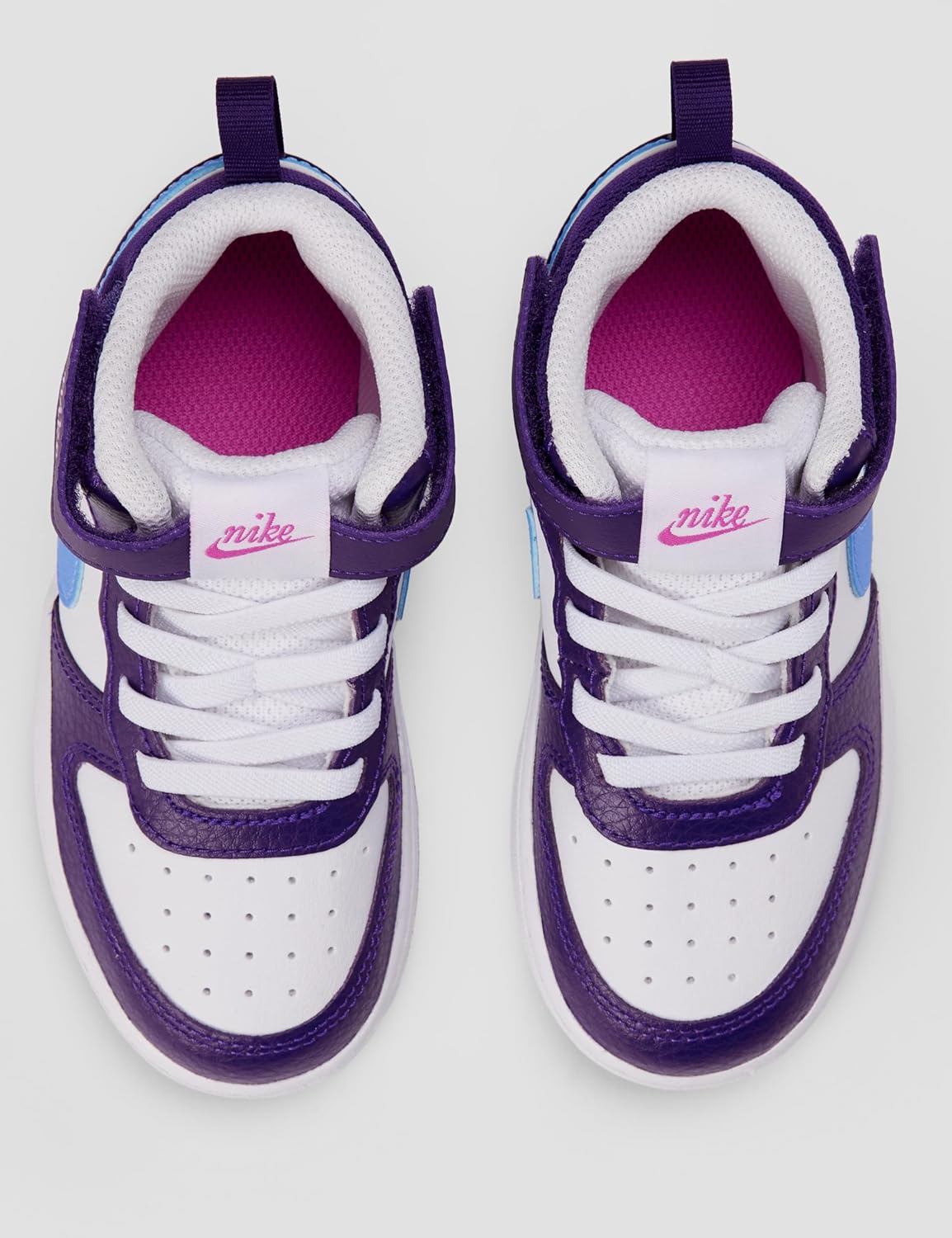 Кроссовки Nike Kids' Court Borough Mid 2, белый — фото 4