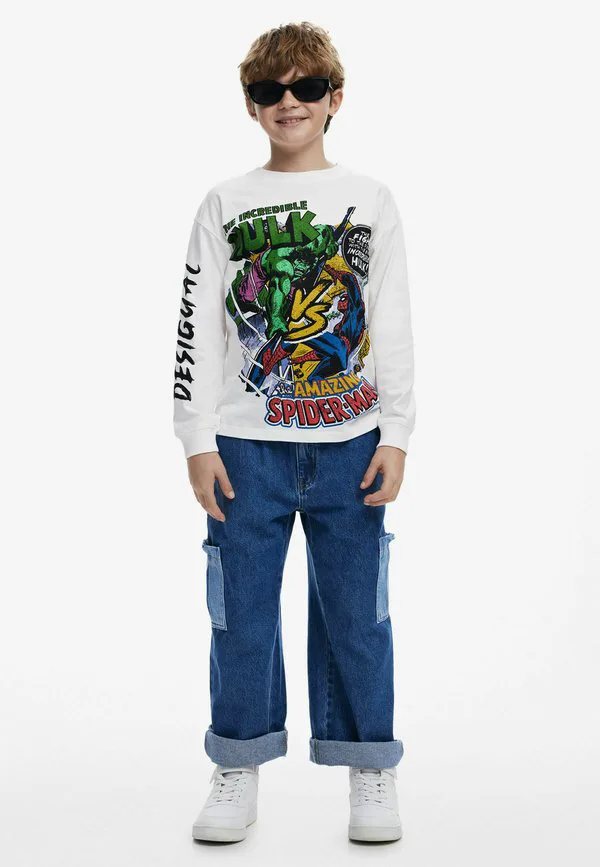 Футболка с длинными рукавами marvel Desigual, White