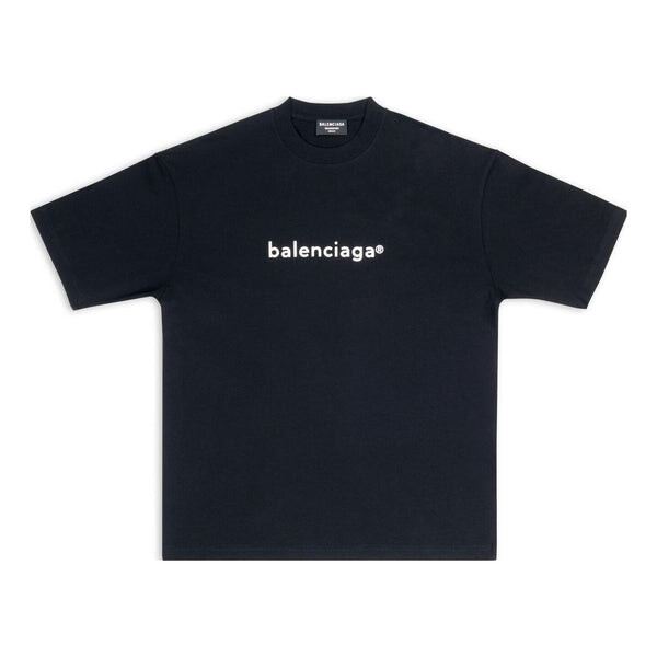 

Футболка men's ss21 logo printing short sleeve black Balenciaga, черный