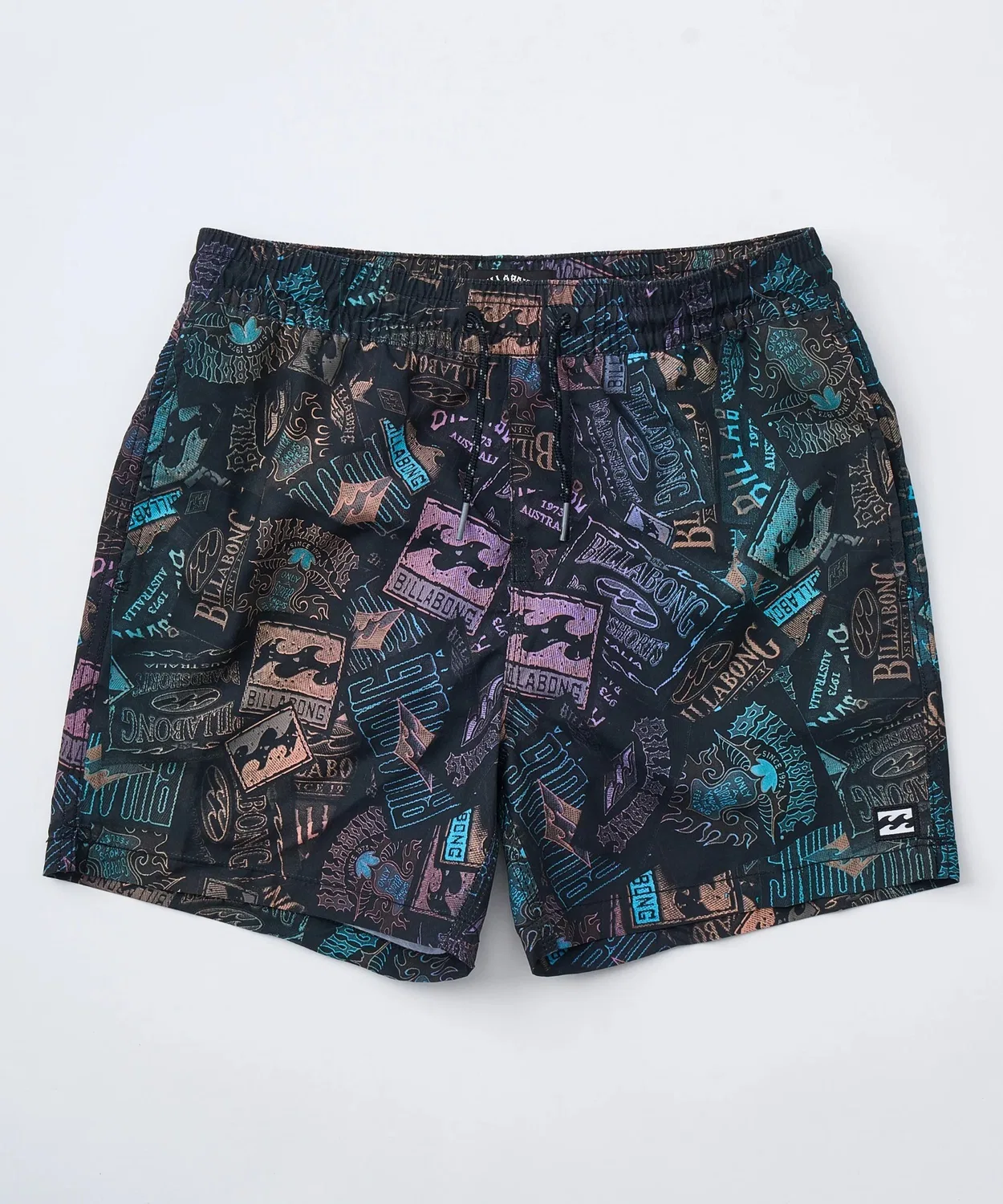 Плавки детские Billabong Vacay LB с принтом, чёрный