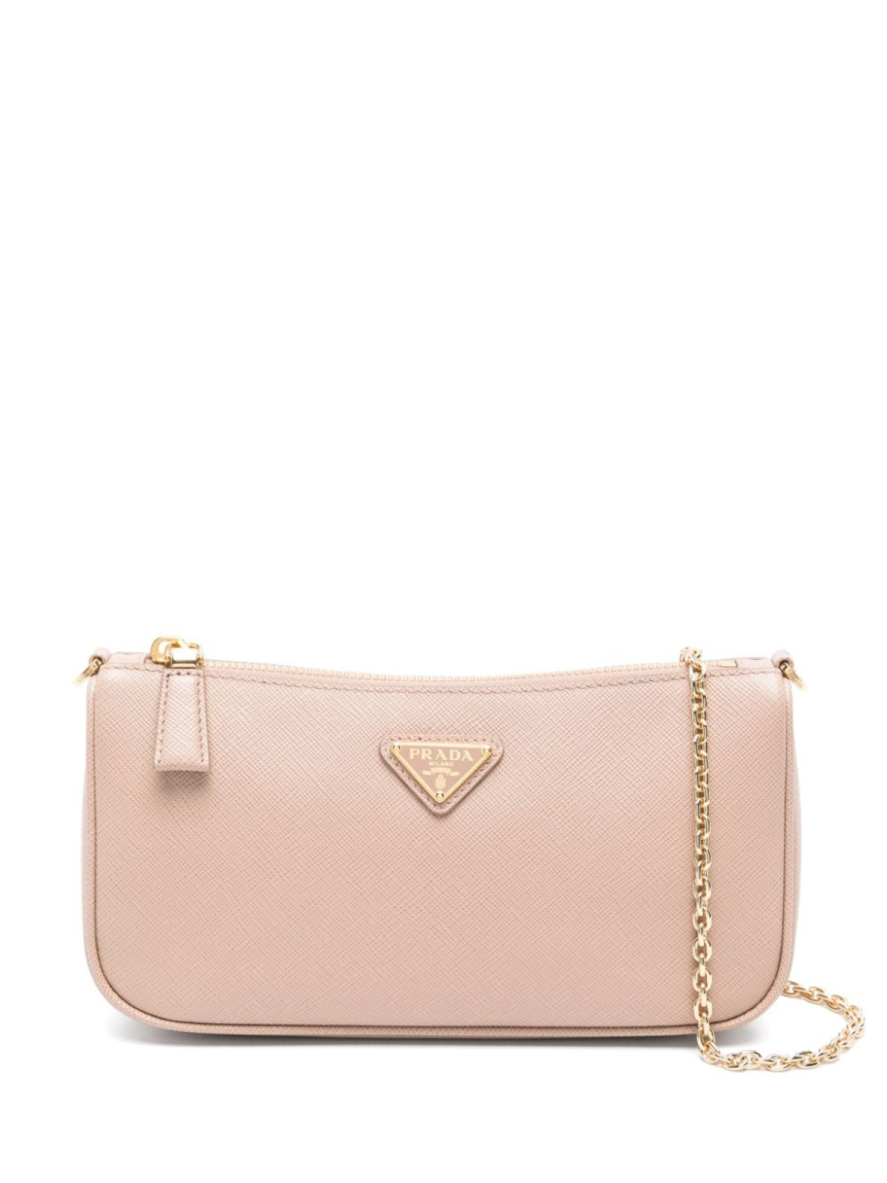 

Prada сумка через плечо из сафьяновой кожи, розовый