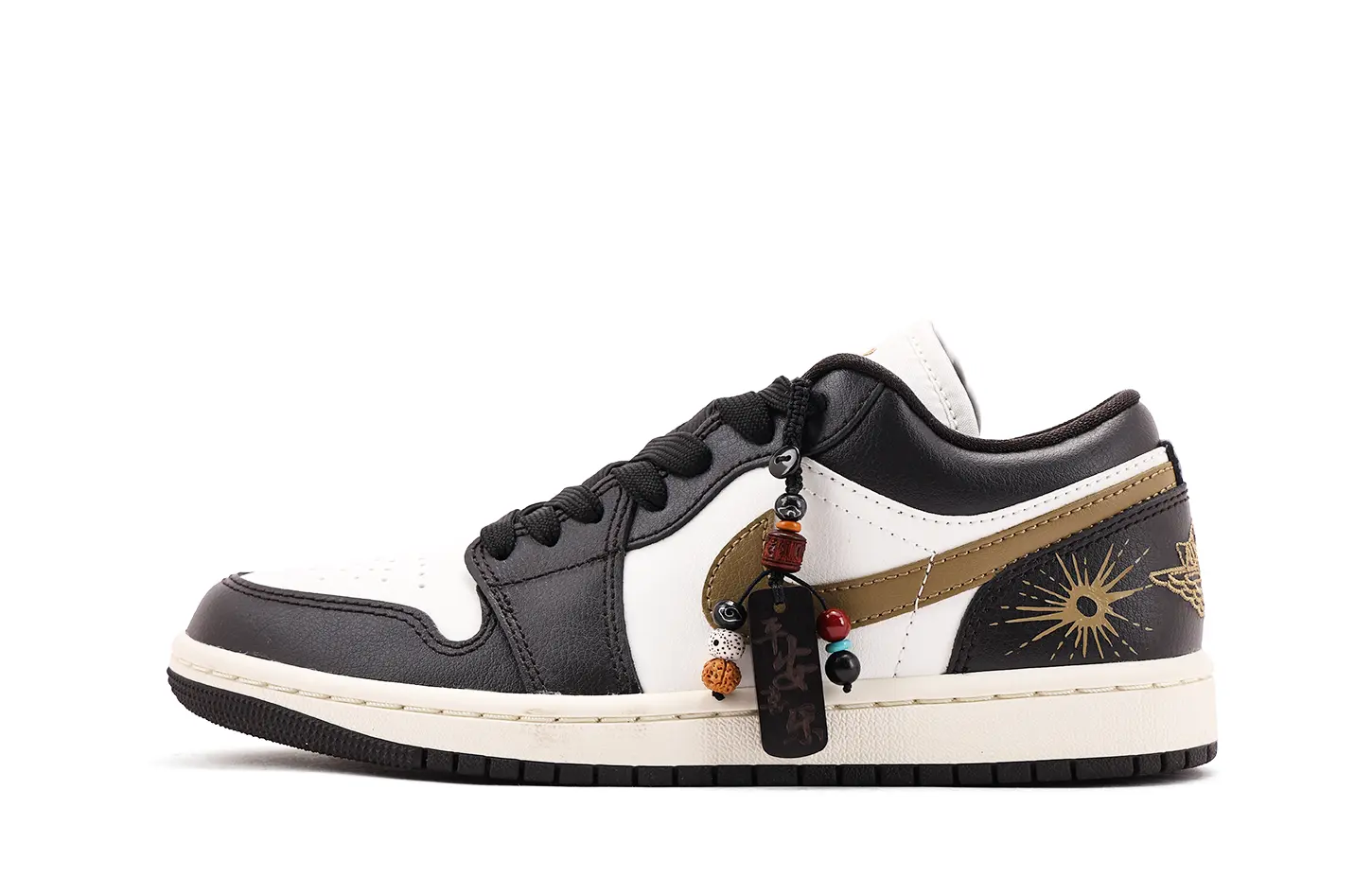 

Jordan Air 1 Cushioning, износостойкие низкие кеды Vintage Basketball Shoes Unisex черные белые