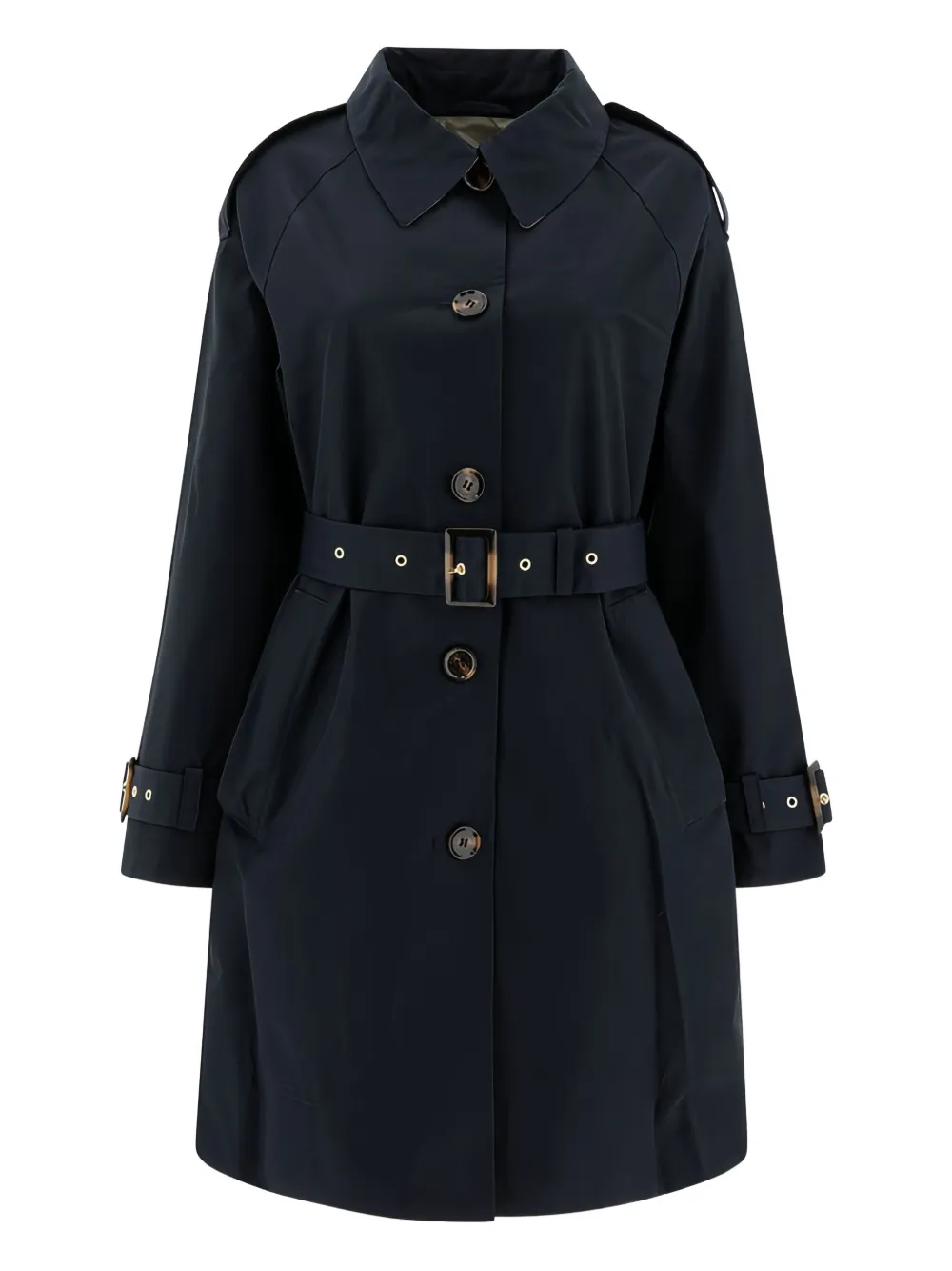 

Тренч на пуговицах Barbour, синий