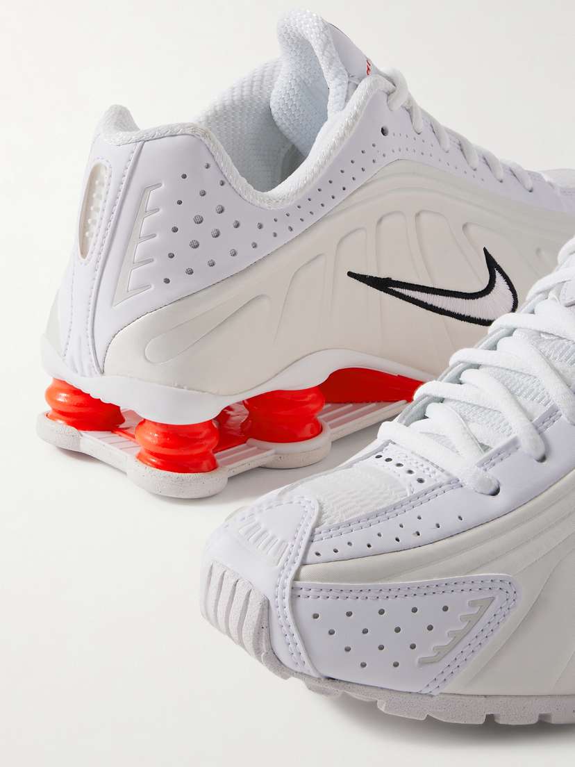 Кроссовки Shox R4 с резиновой отделкой Nike, белый — фото 4