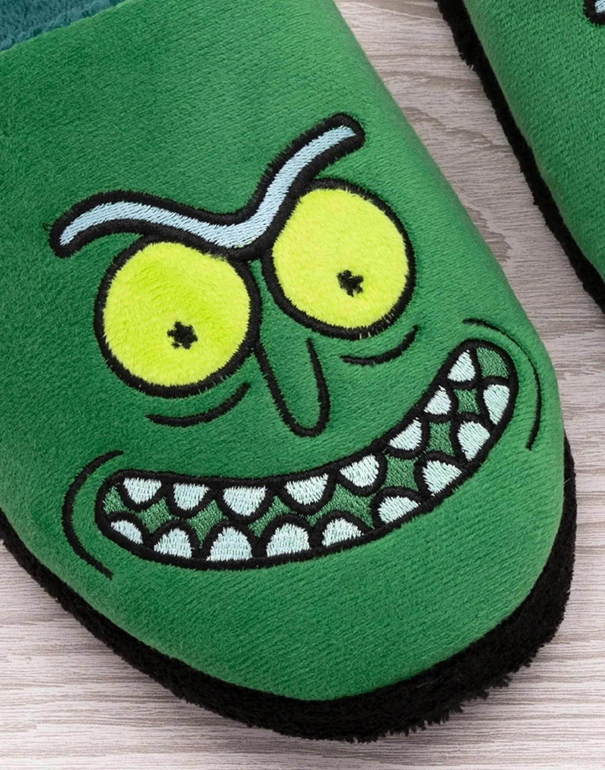 Мужские тапочки "Рик и Морти Пикл Рик Грин Хаус" для взрослых Rick And Morty, зеленый — фото 2