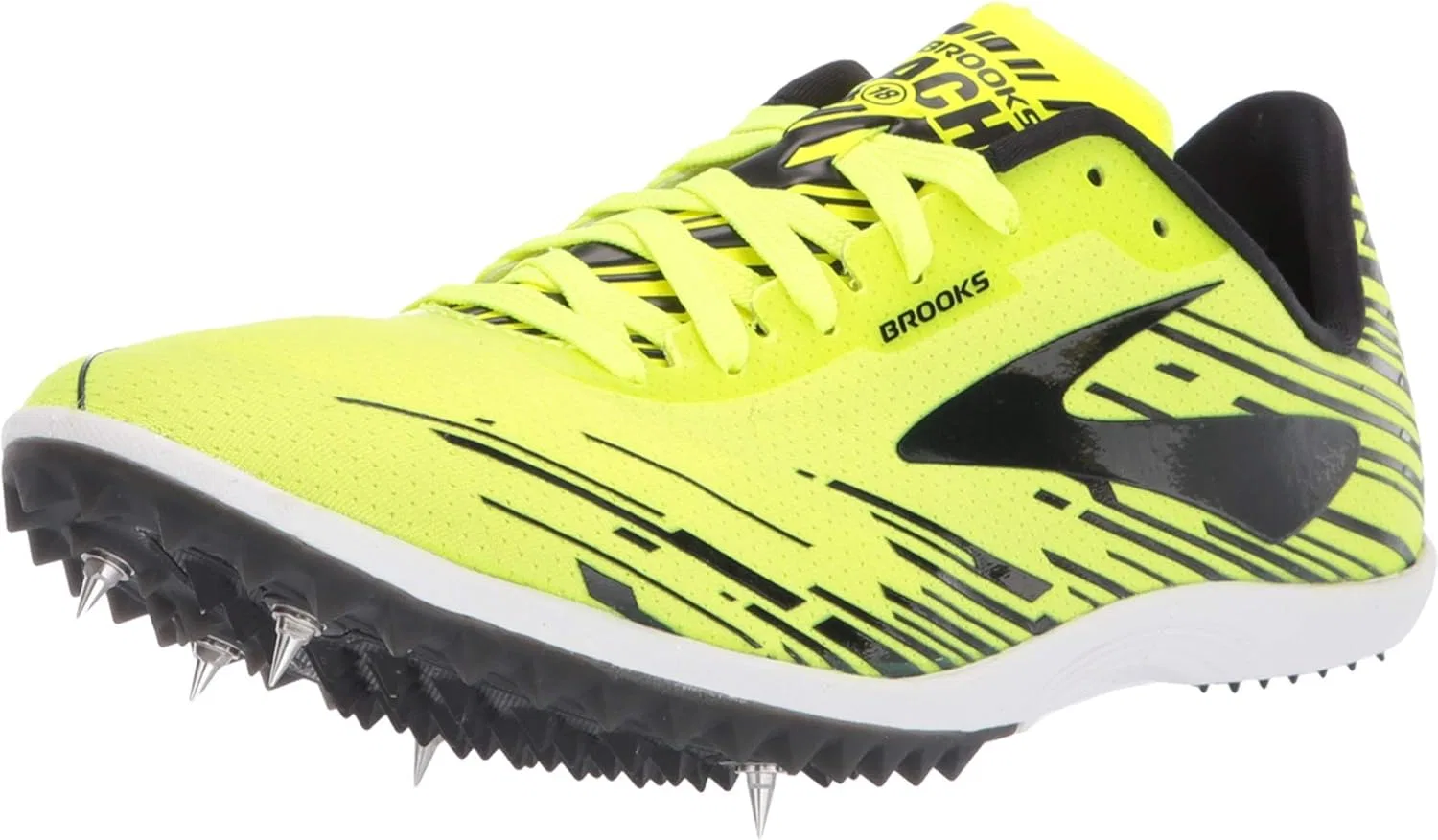 Мужские беговые кроссовки Brooks Mach 18, размер EU 49.5, Yellow Nightlife Brooksbriteblue Blac 1D739
