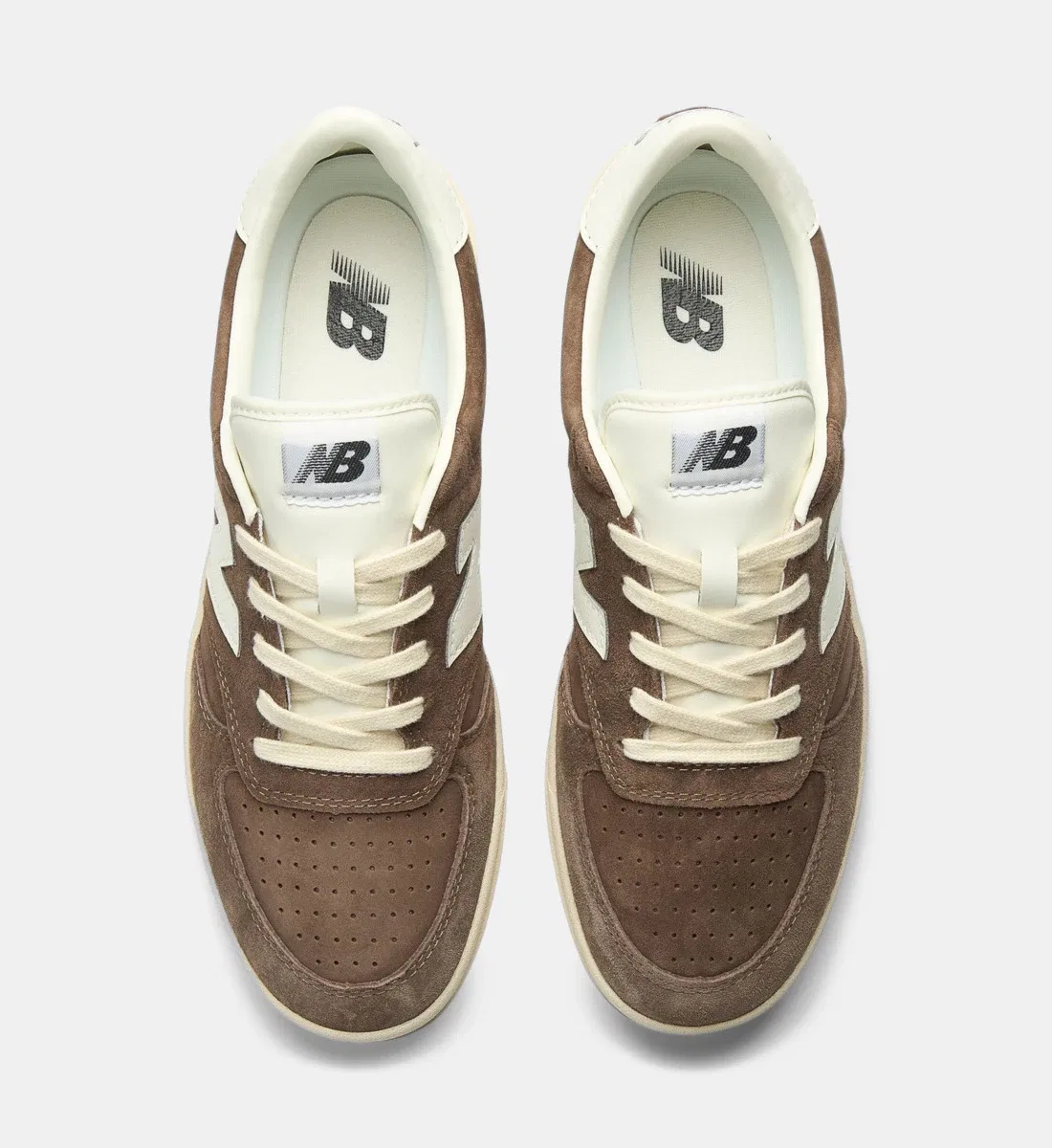 Кожаные низкие кроссовки T500 NEW BALANCE, коричневый — фото 3