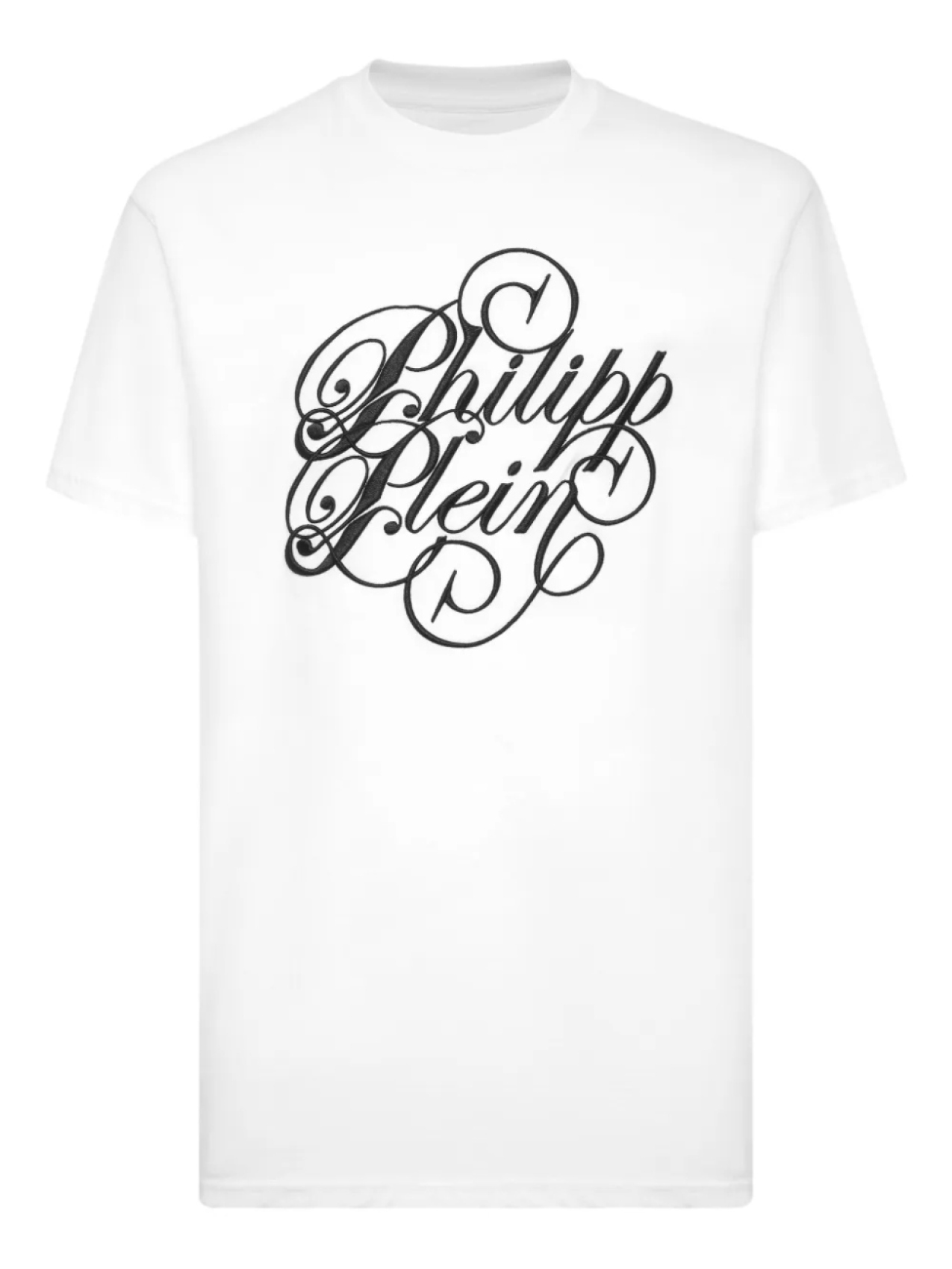 

Футболка Plein Coursive с вышивкой Philipp Plein, белый
