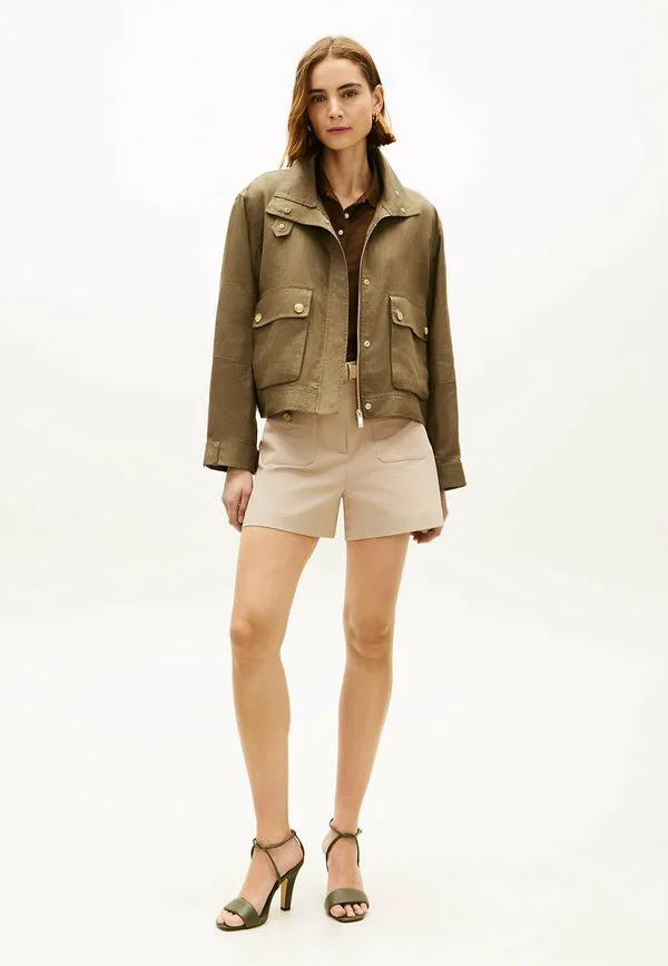 Летняя куртка на пуговицах в стиле милитари Tommy Hilfiger, Mediterranean Olive — фото 2
