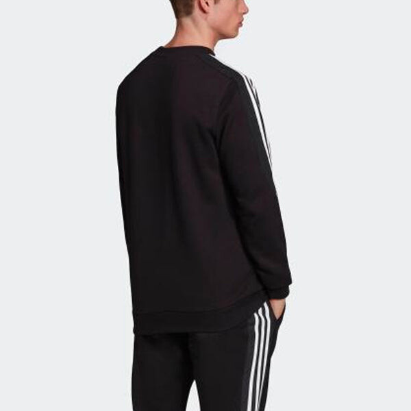 Толстовка originals radkin crewneck small logo embroidered round neck pullover black Adidas, черный — фото 3