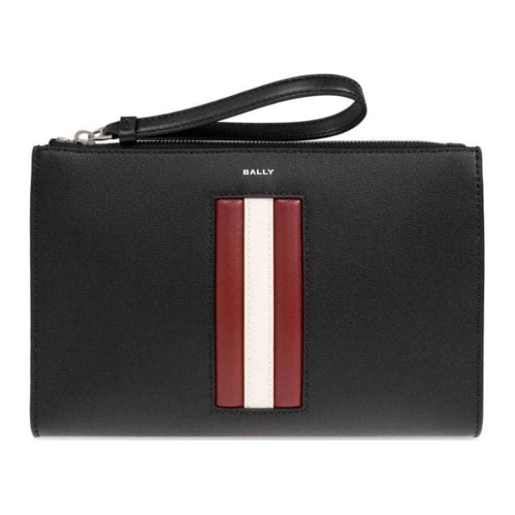 

Кожаная клатч-сумка BALLY с панельными деталями
