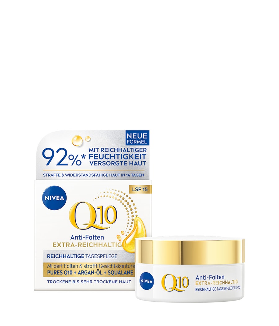 

Дневной крем NIVEA Q10 Anti-Falten Power Reichhaltige Tagespflege LSF 15, 50 ml