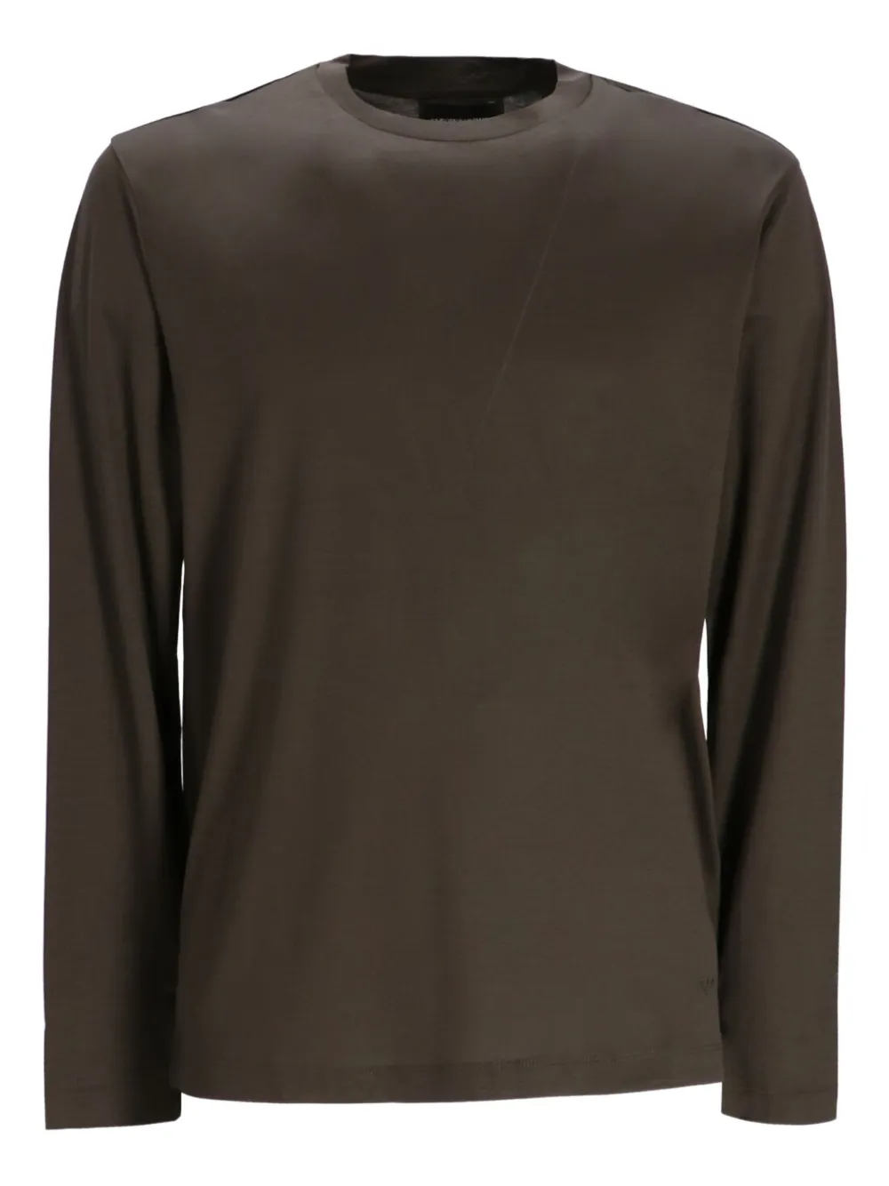 

Футболка с длинными рукавами Emporio Armani, коричневый