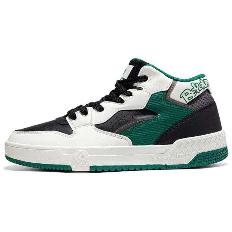 

Амортизирующие легкие мид-топ скейтборд кроссовки мужские черно-зеленые 361°