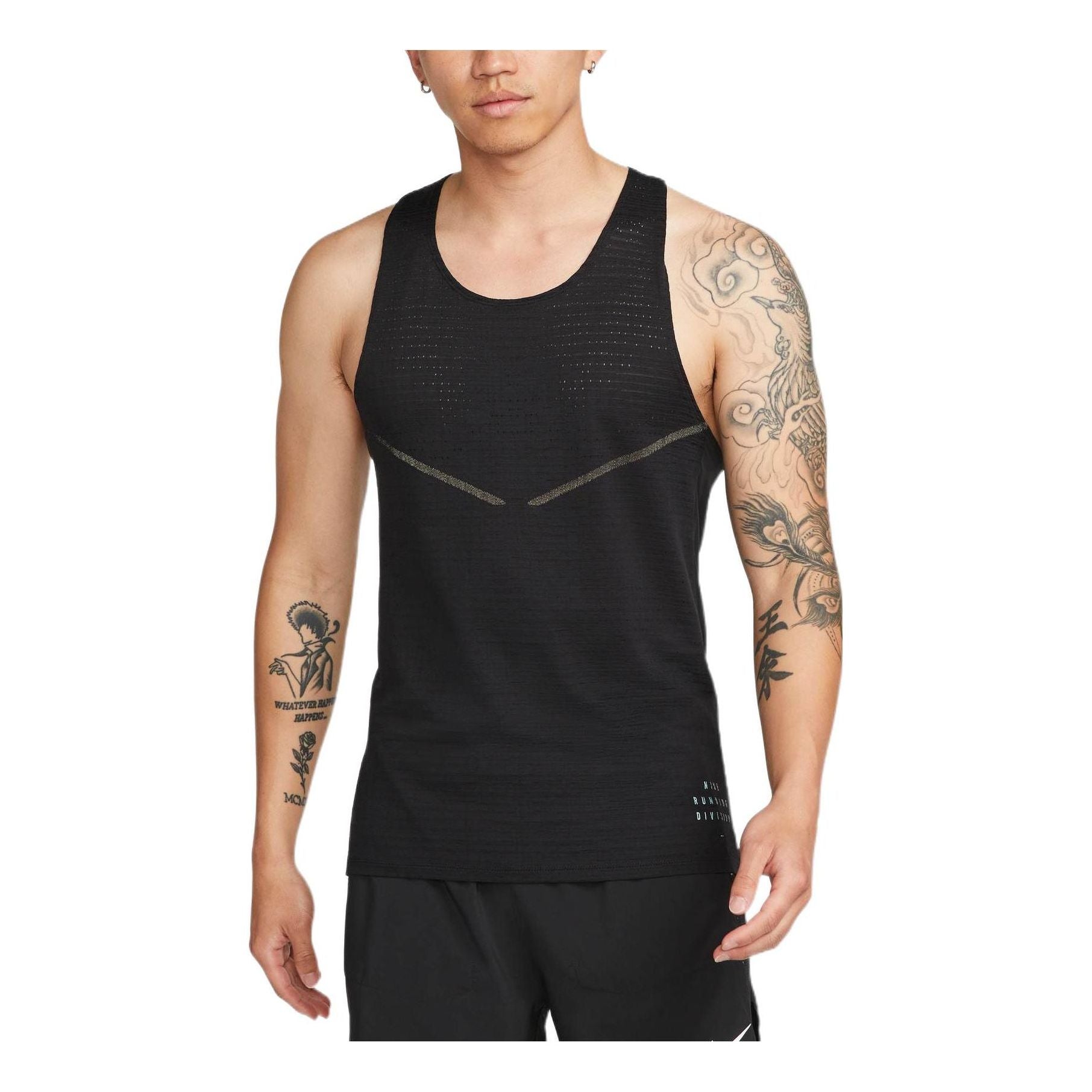 

Жилет Nike Run Division Pinnacle Casual Breathable Quick Dry Solid Color Running Vest Black