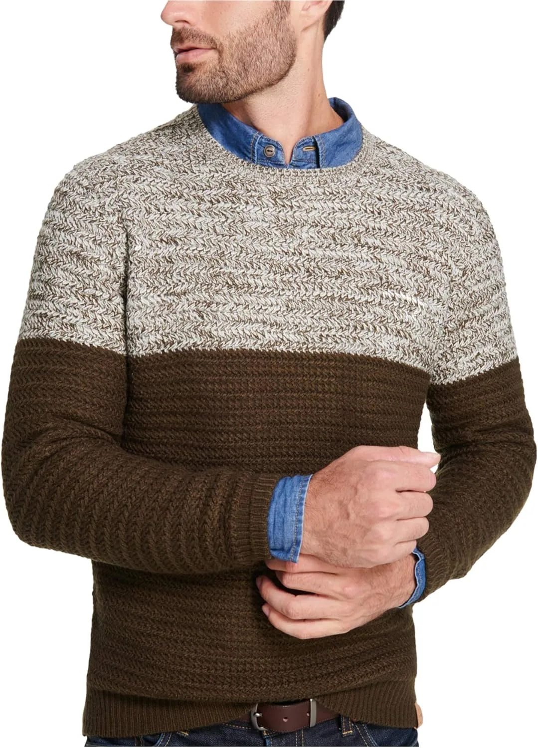 

Мужской свитер с цветными блоками Weatherproof