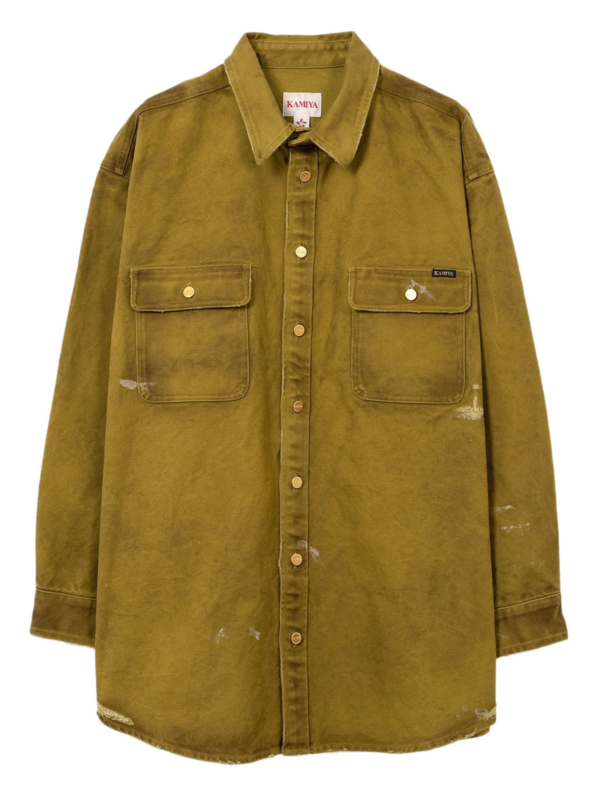 

Рубашка с эффектом потертости Kamiya, желтый