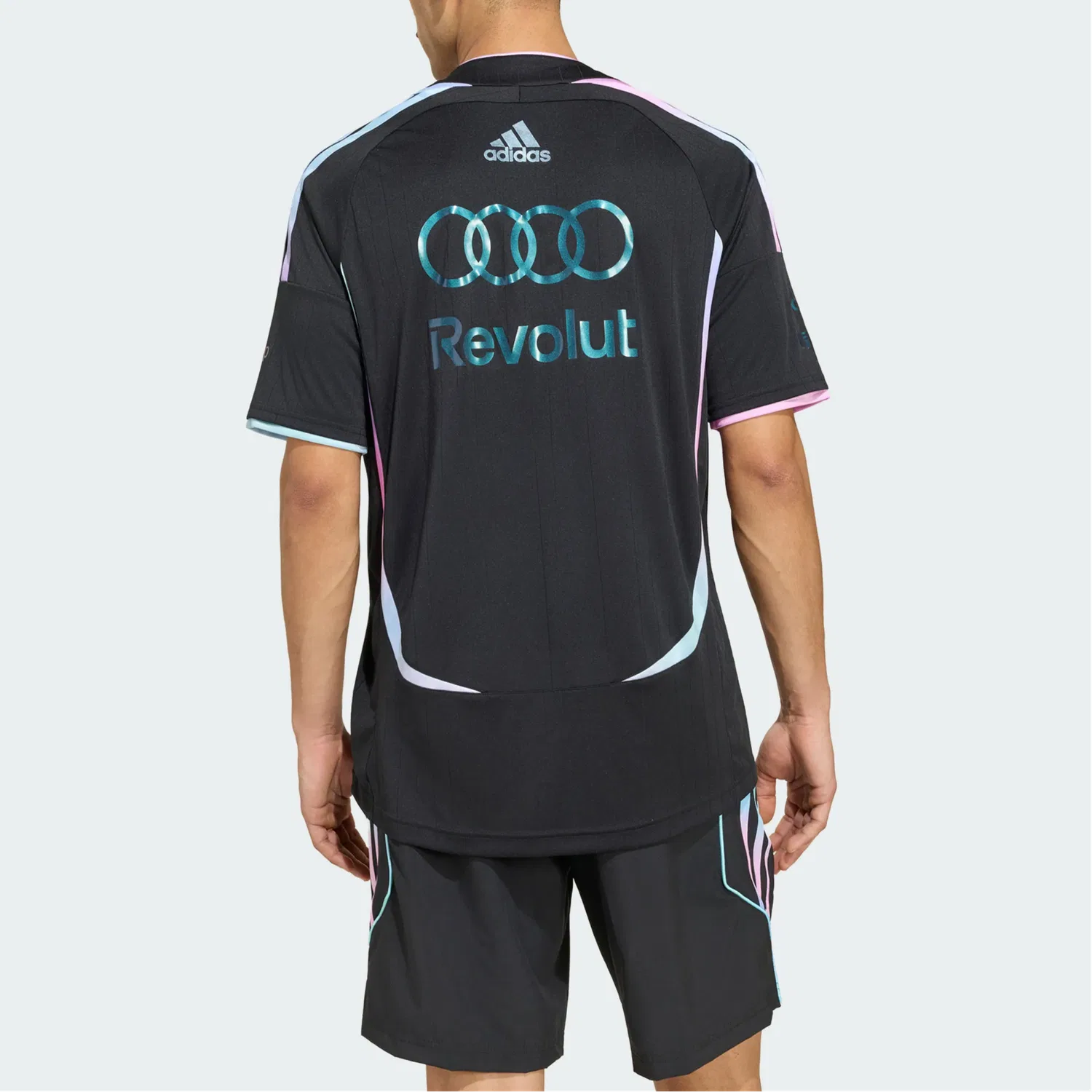 Футболка гоночная Adidas x Audi REVOLUT F1 Team Teamgeist Driver Jersey черная — фото 4