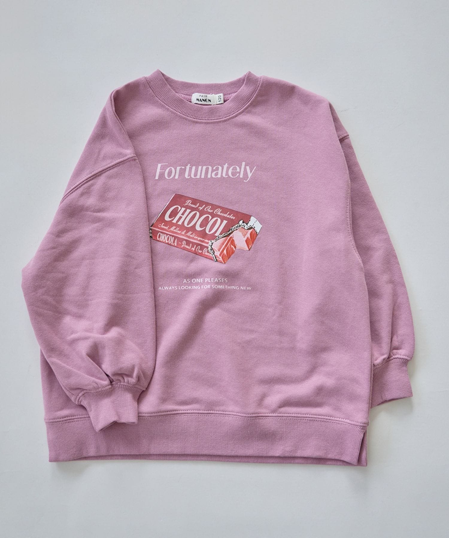 Унисекс ретро-толстовка из флиса с шоколадным принтом Pairmanon, Dark Pink 20