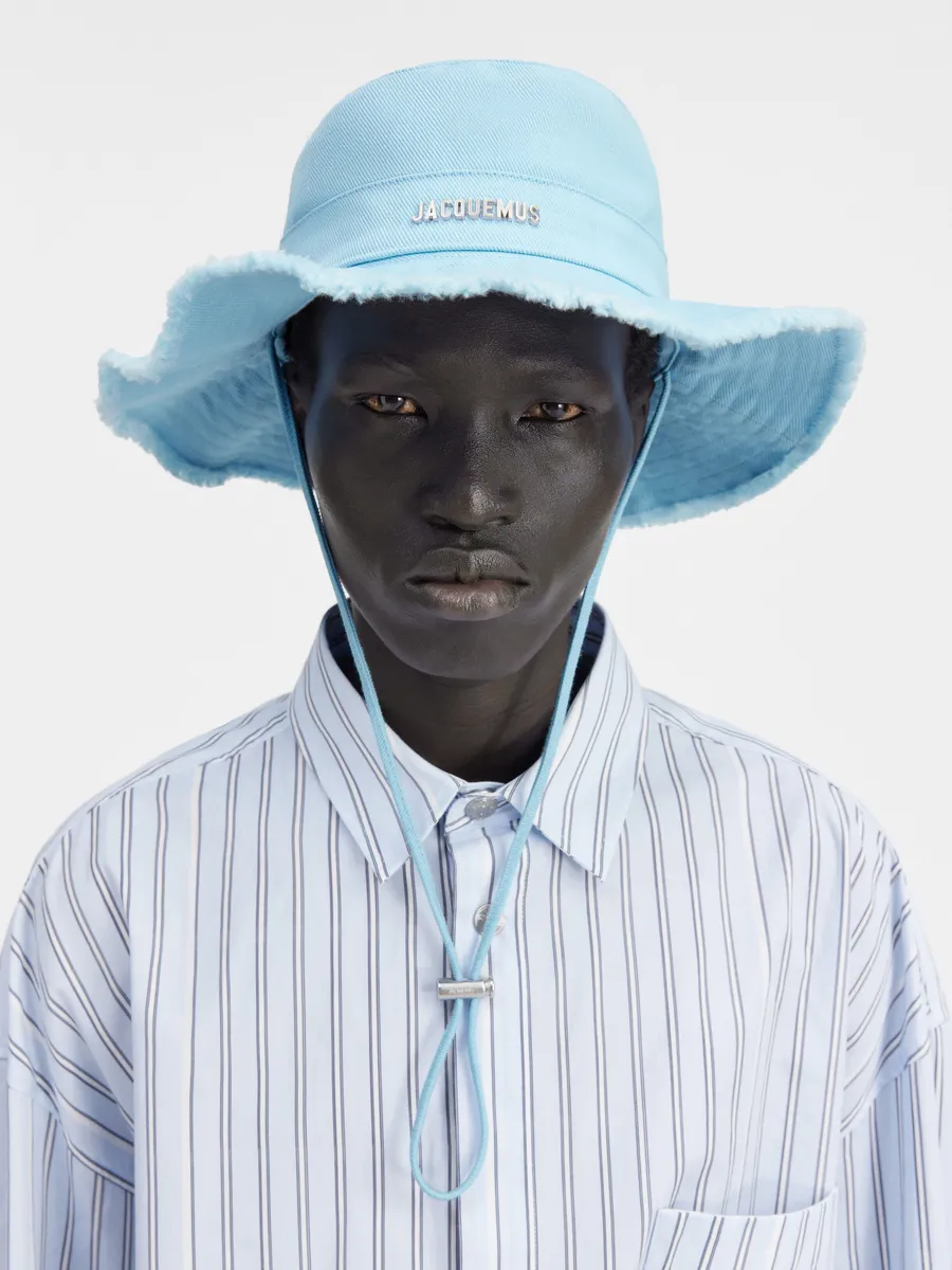 

Потертая экспедиционная шляпа Ле Боб Артишо Jacquemus, синий